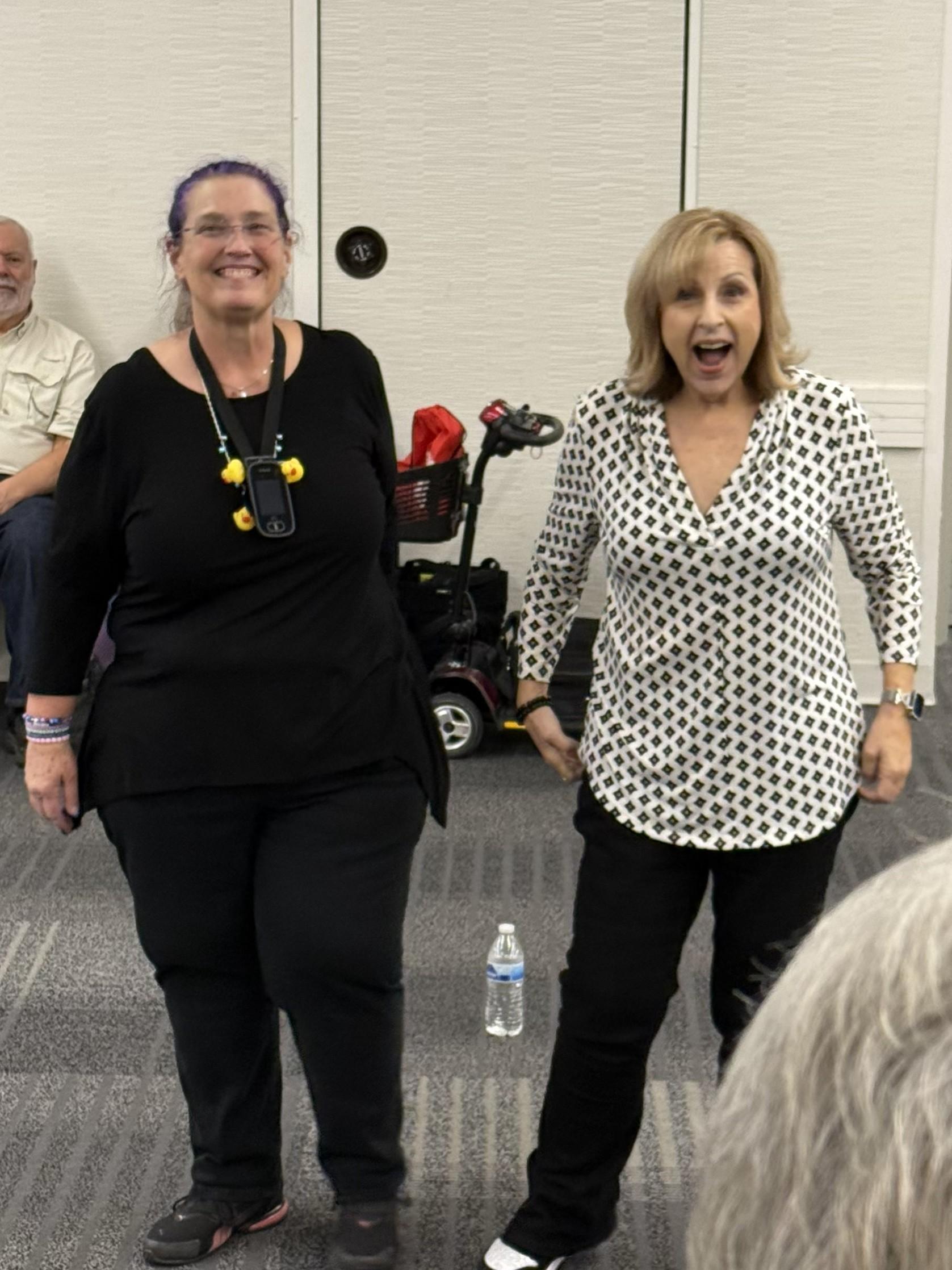 Lynne Smith Drops by Rehearsal!