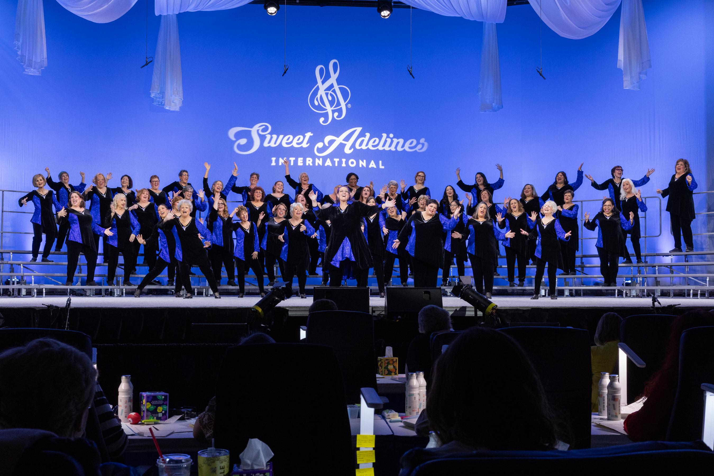 Verdugo Hills Chorus competes on the Sweet Adelines International Chorus Contest stage in Columbus, OH!